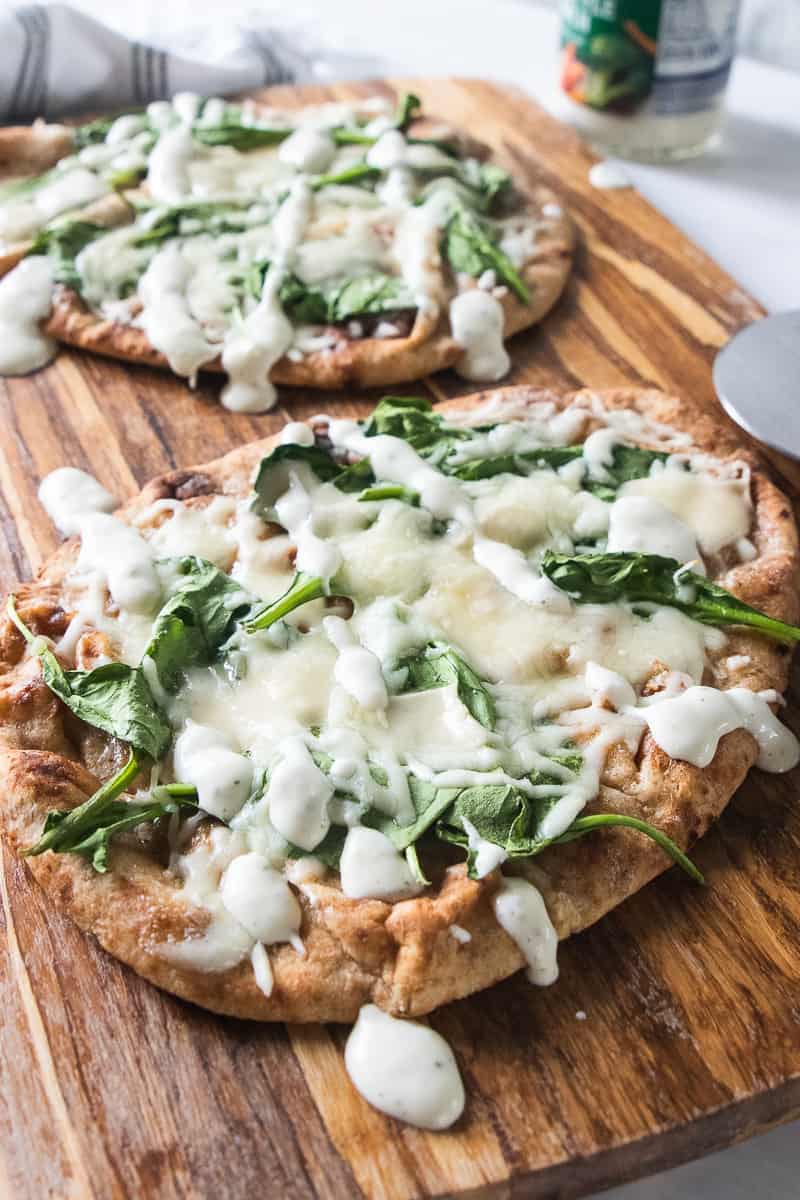 How To Make Baked Spinach Flatbread