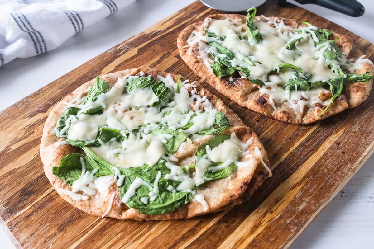 Easy Spinach Flatbread