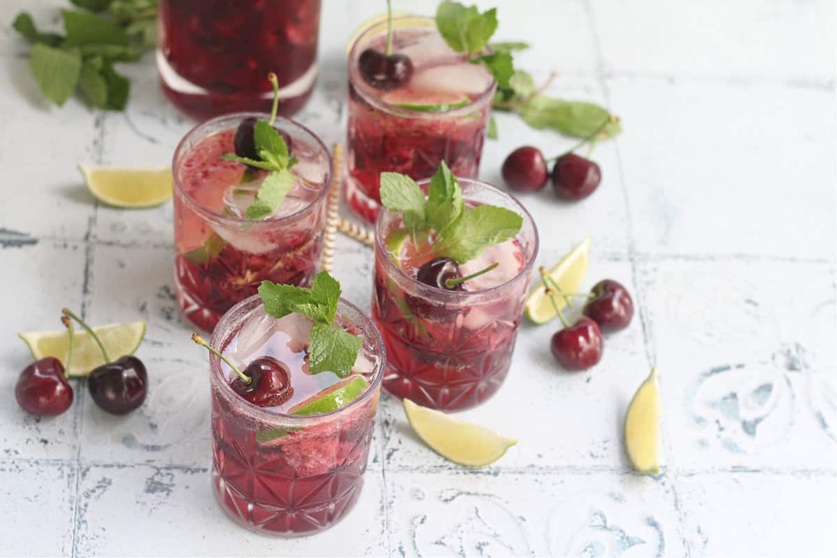 Sparkling Cherry Mocktail