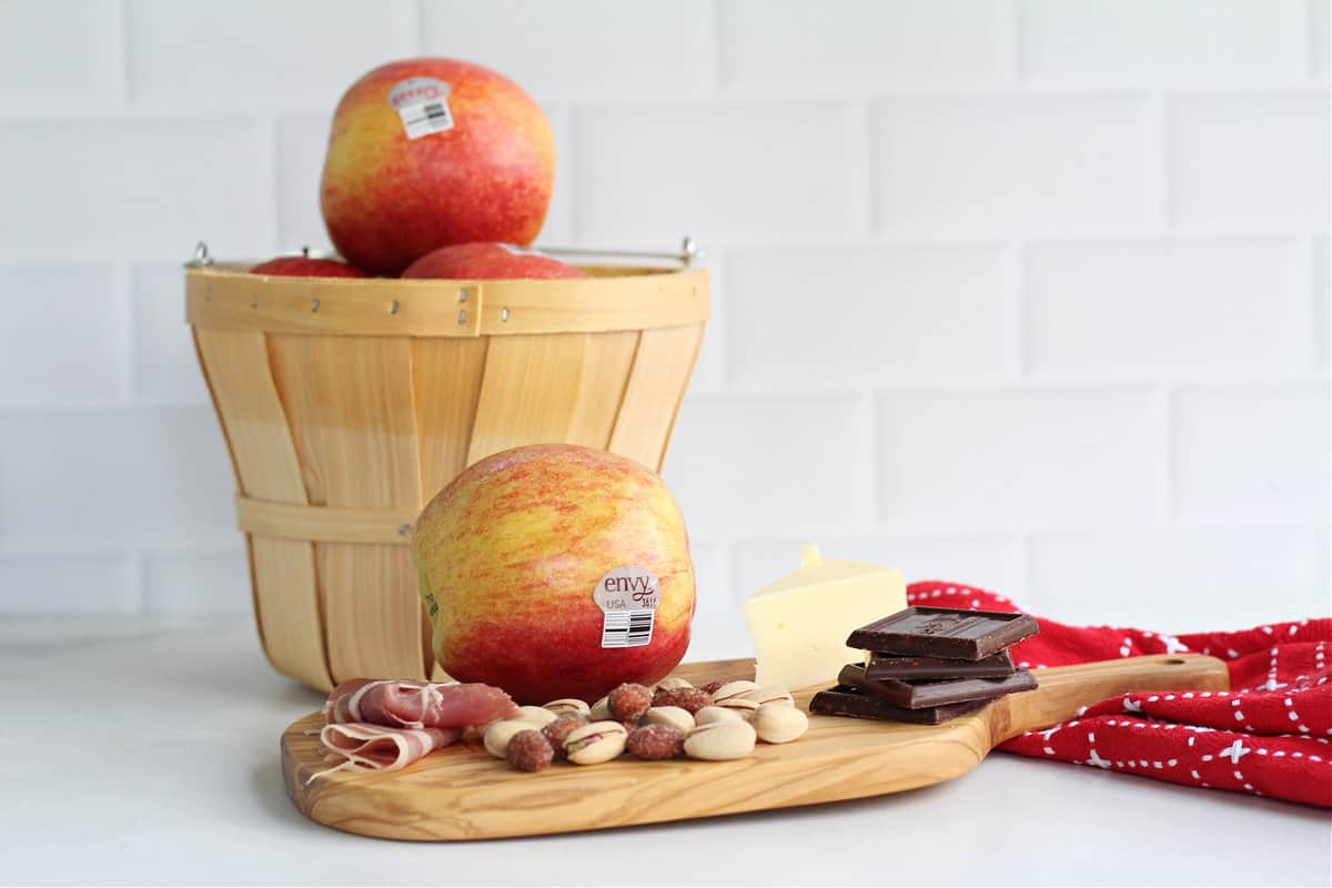 Ingredients for christmas charcuterie 