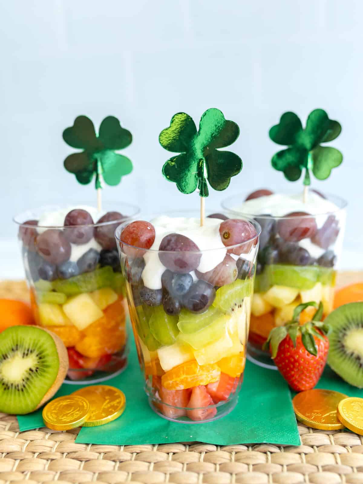 how to make Rainbow Fruit Parfaits