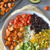 Roasted Sweet Potato Taco Bowls