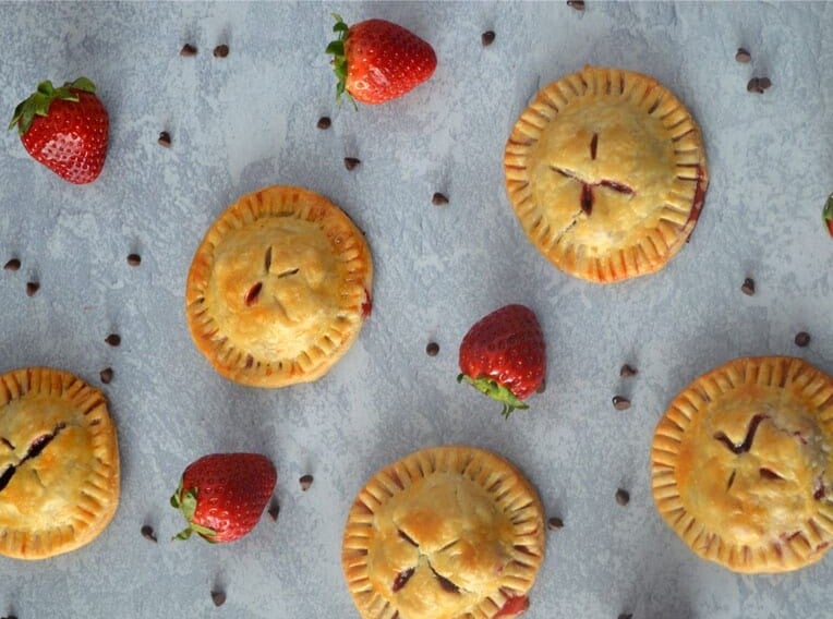 Easy Chocolate Strawberry Hand Pies