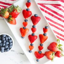 Strawberry Valentine’s Day Skewers