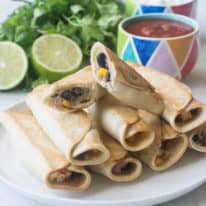 Air Fryer Mexican Cauliflower Rice Taquitos