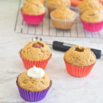 Applesauce Filled Carrot Muffins