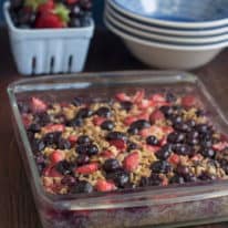 Berry Cherry Baked Oatmeal
