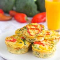 Mini Broccoli Cheese Crustless Quiches