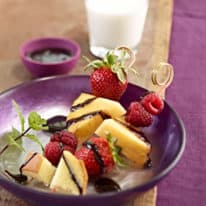 Chocolatey Fruit Skewers