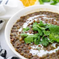 Coconut Lentil Curry Soup