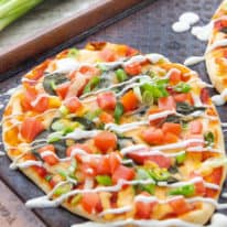 Vegetarian Naan Pizzas