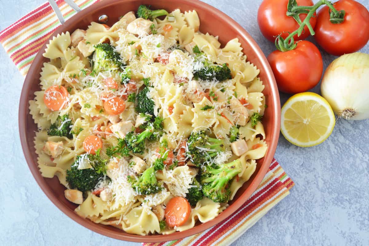 Lemon Chicken & Veggie Pasta
