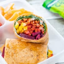 Rainbow Veggie Wraps