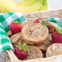 Strawberry Banana Blender Muffins