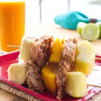 Sunny Breakfast Fruit Skewers