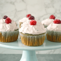 Cranberry Cupcakes with Cream Cheese Frosting